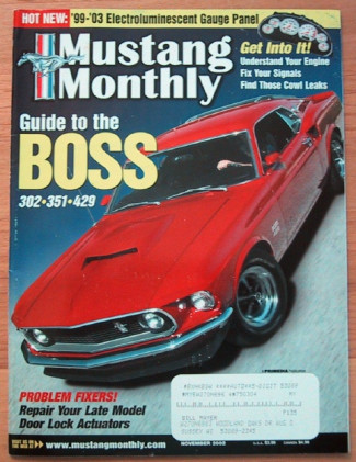 MUSTANG MONTHLY 2002 NOV - da BOSSES, ENGINE BASICS